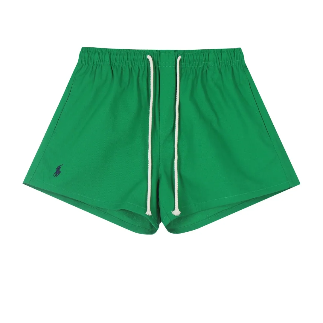 🅿️156 "Top Quality" Style No.: D001# [Ralph Lauren Paul small label war horse basic women's shorts] ✅Slim and sexy slim-fitting style for hot girls to show off the figure. Ten colorful colors. ✅Summer fresh, classic and versatile drawstring basic classic shorts. ✅Lazy style must-have item. The upper body has a fresh feeling. ✅Pure cotton twill wash, fermentation wash treatment, retro and texture. ✅Specially for platform live broadcast. Wholesale entities. Summer running style ✅Simple and easy to match, light American style, super great ✅Summer standard, small and sexy is YYDS, a must for petite girls. Color: light blue white dark green orange light green colored blue yellow pink khaki black Size: S-L #Elastic waistline can be stretched